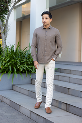 Brown Premium Cotton Shirt